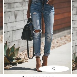 Vici LIBERATION DISTRESSED GIRLFRIEND SKINNY